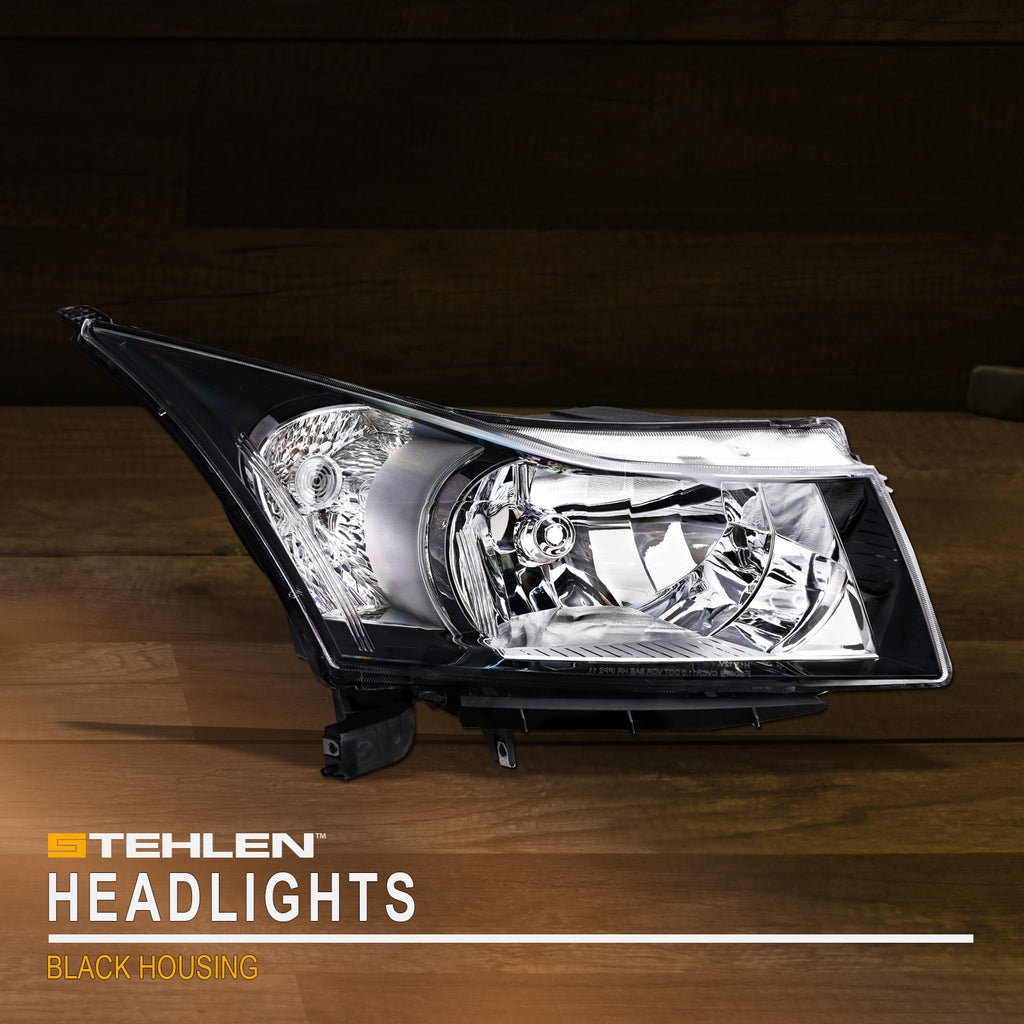 2011-2016 Chevrolet Cruze Crystal Headlights Chrome - JDM Style