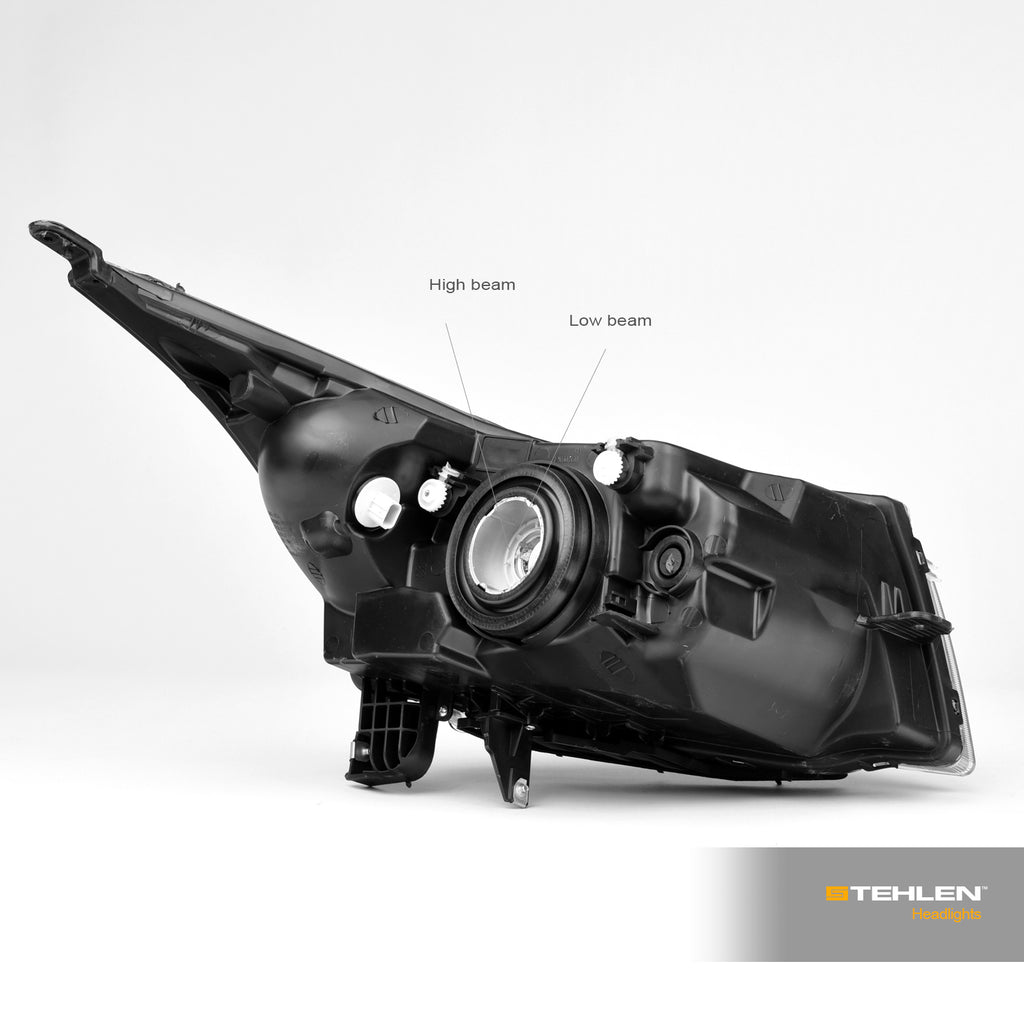 2011-2016 Chevrolet Cruze Crystal Headlights Chrome - JDM Style