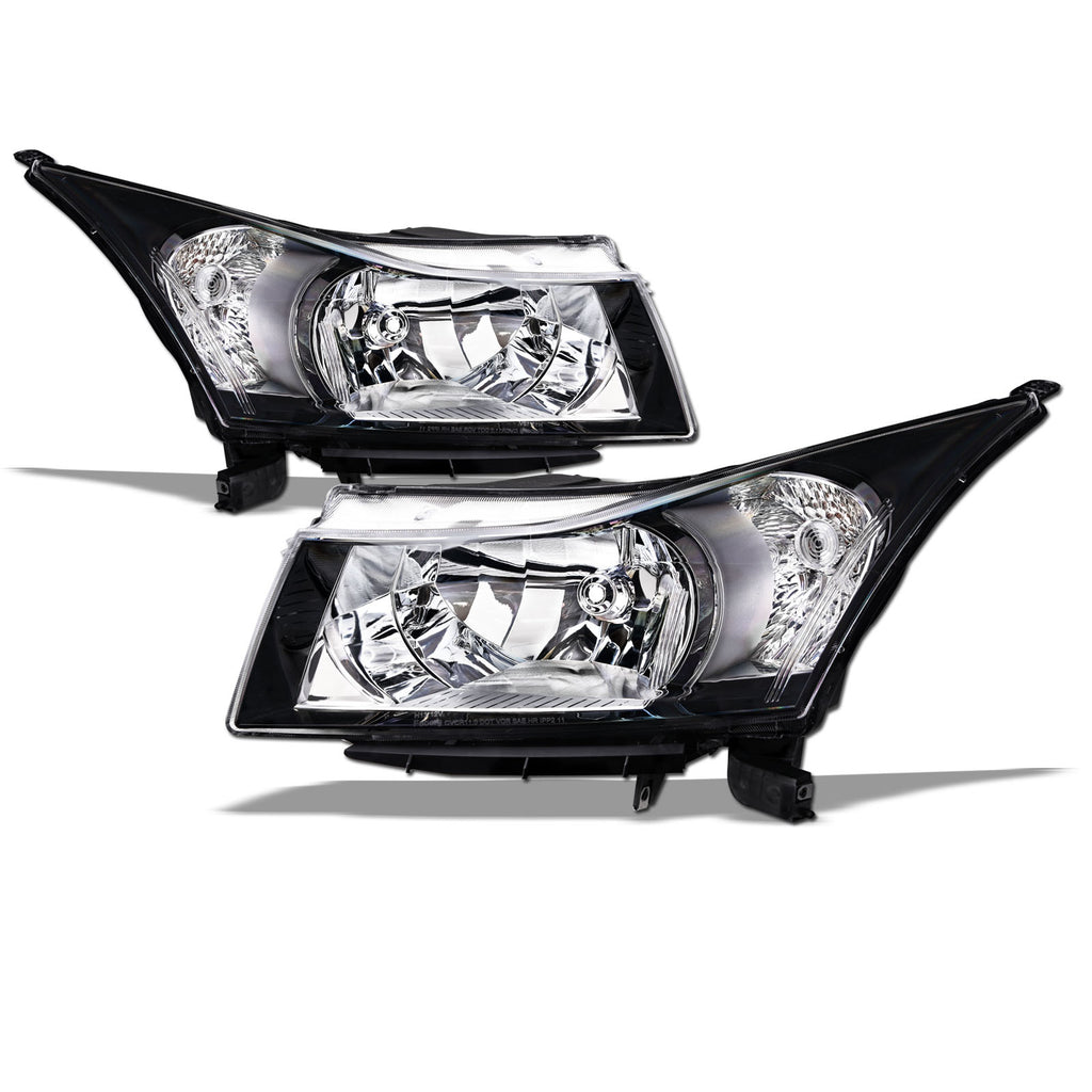2011-2016 Chevrolet Cruze Crystal Headlights Chrome - JDM Style