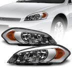 2006-2016 Chevrolet Impala Monte Carlo LED Crystal Headlights - Chrome
