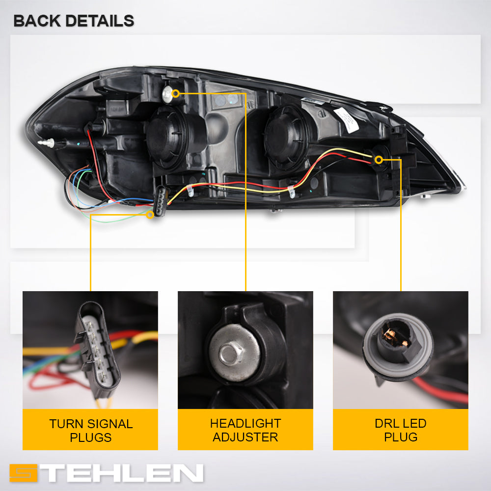 2006-2016 Chevrolet Impala Monte Carlo LED Crystal Headlights - Chrome