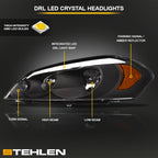 2006-2016 Chevrolet Impala/Monte Carlo LED Crystal Headlights - Black