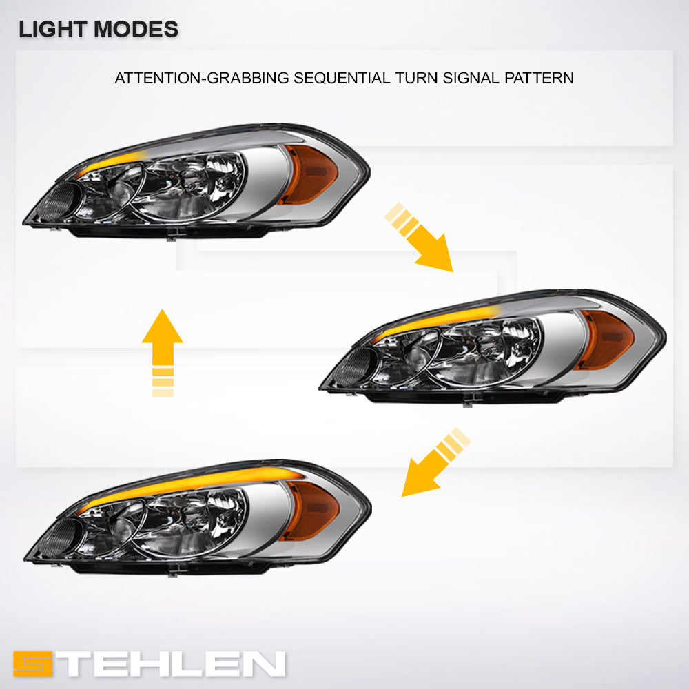 2006-2016 Chevrolet Impala Monte Carlo LED Headlights - CVIP06AS