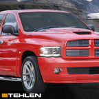02-05 Dodge Ram Crystal Headlights w/ LED Light Bar - Chrome