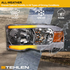02-05 Dodge Ram Crystal Headlights Sequential LED Chrome