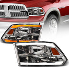 2009-2024 Dodge Ram Crystal Headlights Sequential LED Chrome