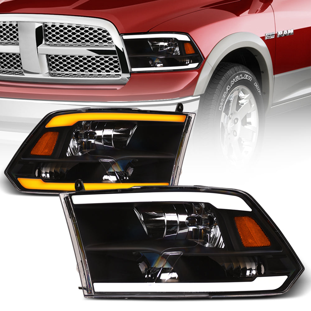 2009-2024 Dodge Ram 1500/2500/3500 Crystal Headlights Sequential LED - JDMA