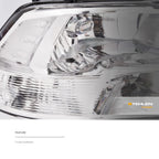 2009-2022 Dodge Ram 1500 2500 3500 Crystal Headlights - Chrome