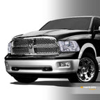 2009-2022 Dodge Ram 1500 2500 3500 Crystal Headlights - Chrome