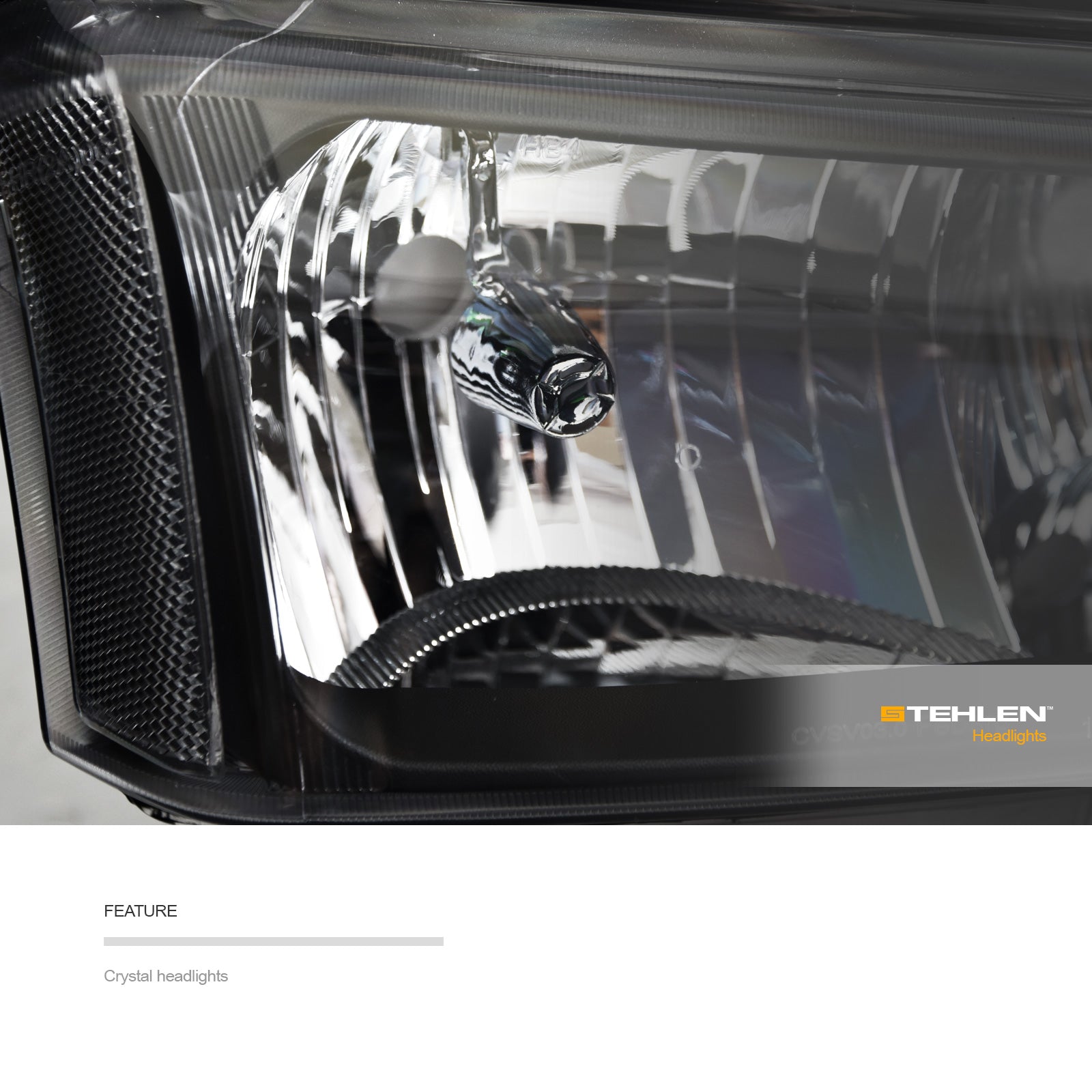 2002-2007 Chevrolet Silverado Crystal Headlight 4PC Set - Black