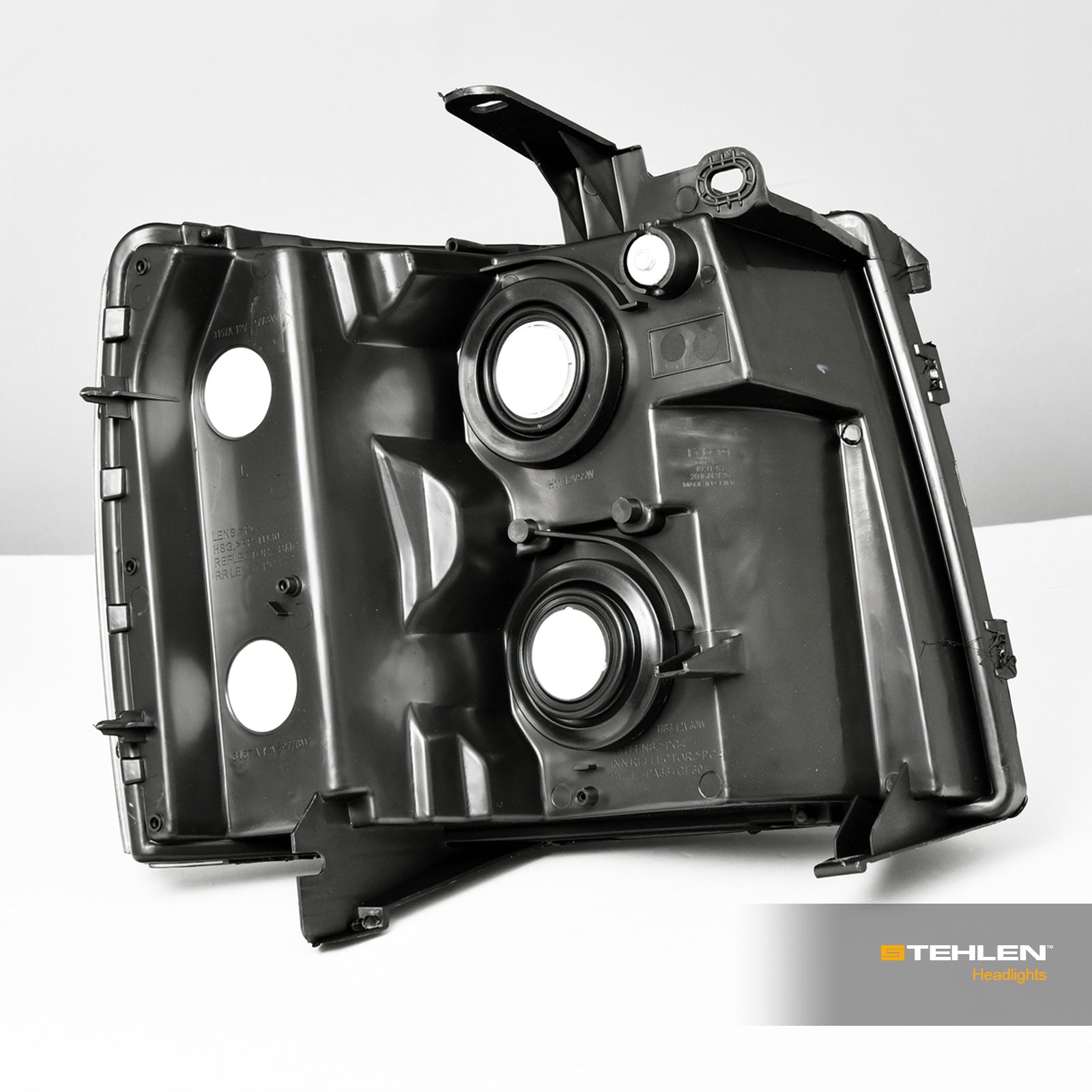 2007-2014 Chevrolet Silverado Crystal Headlights No Amber - Black