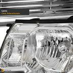 2007-2013 Chevrolet Silverado 1500 & 2008-2014 2500/3500 HD Crystal Headlights w/ Sequential LED Bar — Chrome — detail
