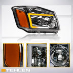 04-15 Nissan Titan Chrome Crystal Headlights Sequential LED Signal