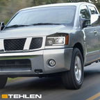 04-15 Nissan Titan Sequential LED Crystal Headlights - Black