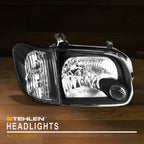 2005-2007 Toyota Tundra Sequoia Crystal Headlights Black