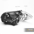 2005-2007 Toyota Tundra Sequoia Crystal Headlights Black