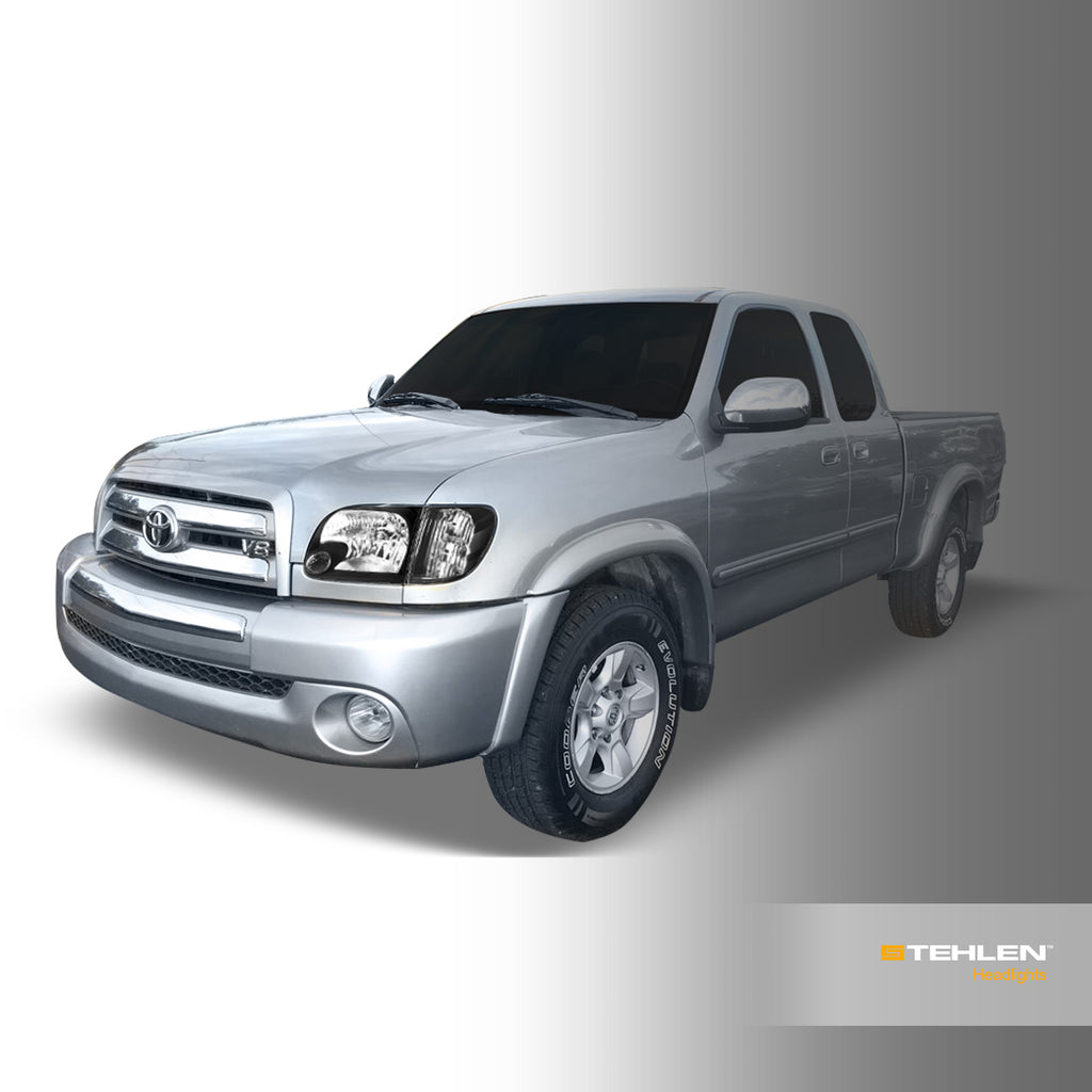 2005-2007 Toyota Tundra Sequoia Crystal Headlights Black