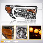 2007-2017 Toyota Tundra & Sequoia LED Crystal Headlights - Chrome