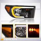 2007-2017 Toyota Tundra/Sequoia Crystal Headlights LED Turn Signal - Black