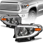 2014-2021 Toyota Tundra Chrome LED Crystal Headlights - TYTD14D