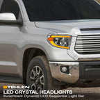 14-21 Toyota Tundra Chrome Crystal Headlights Sequential LED - TYTD14DS