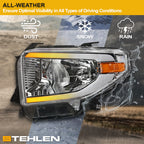 14-21 Toyota Tundra Chrome Crystal Headlights Sequential LED - TYTD14DS