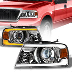 04-08 Ford F-150 Full LED Projector Headlights Sequential Chrome