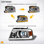 04-08 Ford F-150 Full LED Projector Headlights Sequential Chrome