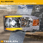 02-05 Dodge Ram Full LED Projector Headlights Sequential Signal Chrome