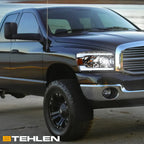 06-08 Dodge Ram Full LED Projector Headlights Chrome - DGPU06C