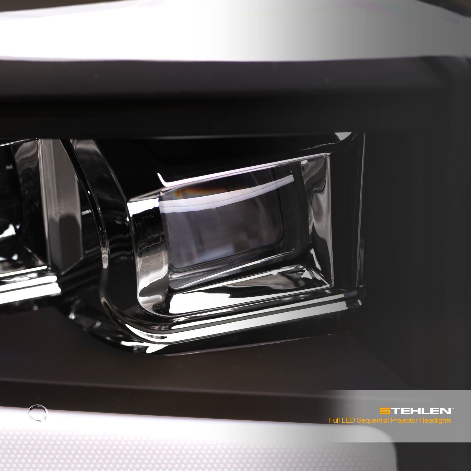 2006-2009 Dodge Ram Full LED Projector Headlights Black