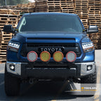 2014-2021 Toyota Tundra Full LED Projector Headlights Black Amber