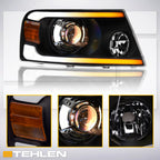 04-08 Ford F-150 Projector Headlights Sequential LED - Black