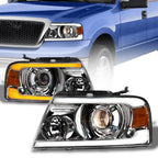 04-08 Ford F-150 Projector Headlights Sequential LED Chrome
