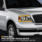 04-08 Ford F-150 Projector Headlights Sequential LED Chrome