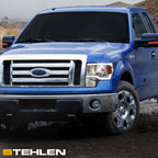 09-14 Ford F-150 Chrome LED Projector Headlights w/ Amber Light Bar