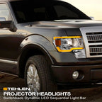 09-14 Ford F-150 Chrome Projector Headlights Sequential LED Signal