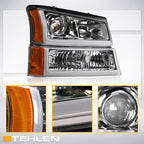 2002-2007 Chevrolet Silverado/Avalanche Projector Headlights & Parking Lights Chrome