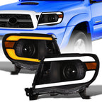 05-11 Toyota Tacoma Projector Headlights Sequential LED - Black