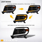 05-11 Toyota Tacoma Projector Headlights Sequential LED - Black