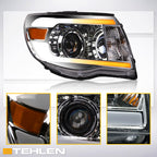 05-11 Toyota Tacoma Projector Headlights Sequential LED Chrome