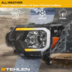 2012-2015 Toyota Tacoma Projector Headlights Sequential LED - Black