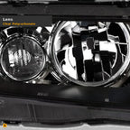 2004-2008 Acura TSX Projector Headlights w/o Amber — Black — detail