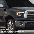 2007-2017 Toyota Tundra Sequoia Projector Headlights LED Halo - Black