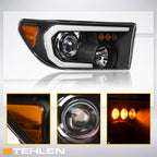 2007-2017 Toyota Tundra Sequoia Projector Headlights LED Halo - Black