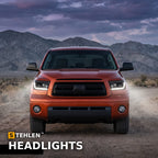 2007-2013 Toyota Tundra & 2008-2017 Sequoia Projector Headlights w/ Sequential LED Bar — Black — installed