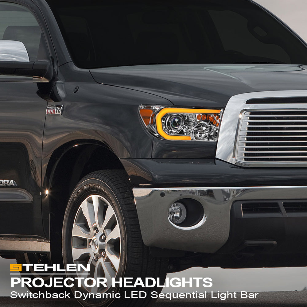 2007-2017 Toyota Tundra Sequoia Projector Headlights LED - TYTD07DS