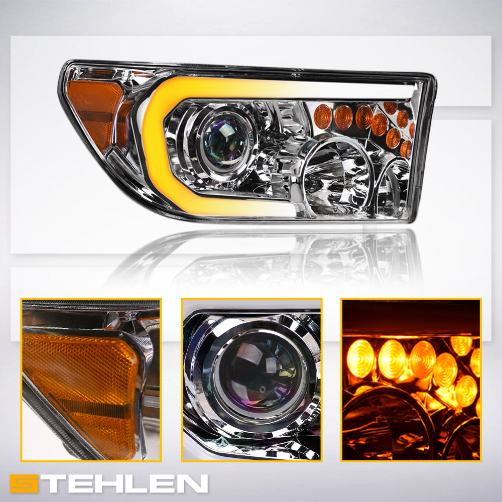 2007-2017 Toyota Tundra Sequoia Projector Headlights LED - TYTD07DS