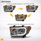 2007-2017 Toyota Tundra Sequoia Projector Headlights LED - TYTD07DS