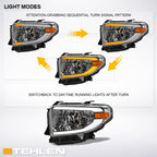 2014-2021 Toyota Tundra Chrome Projector Headlights Sequential LED